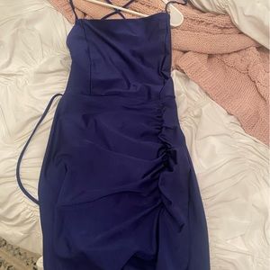 BLUE WINDSOR DRESS